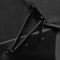 Beliani Corner Sofa Bed Black Faux Leather 3 Seater Left Hand Orientation with Storage