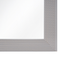 Beliani Wall Hanging Mirror Grey 60 x 90 cm Matt Finish Thick Frame
