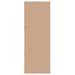 Beliani Wall Mirror Light Grey Synthetic Frame 50 x 140 cm Wood Look Rectangular Wall Hanging