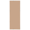 Beliani Wall Mirror Light Grey Synthetic Frame 50 x 140 cm Wood Look Rectangular Wall Hanging