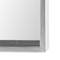 Beliani Wall Mirror Light Grey Synthetic Frame 50 x 140 cm Wood Look Rectangular Wall Hanging