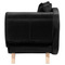 Beliani Right Hand Chaise Lounge in Black Velvet with Storage Container