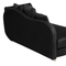 Beliani Right Hand Chaise Lounge in Black Velvet with Storage Container
