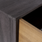Beliani Sideboard Light Dark Wood 80 x 35 cm 2 Drawers 3 Cabinets with Shelves Storage