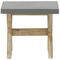 Beliani Outdoor Dining Set Grey Light Wood Fibre Cement For 8 People Table and Stools Modern Design