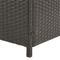 Beliani Outdoor Storage Box Brown Faux Rattan Garden Deck Cushion Chest 126 x 46 cm