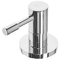 Beliani Basin Mixer Tap Silver Brass Two Levers Curved Spout