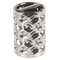 Beliani Bathroom Accessories Set Silver Ceramic Glam Soap Dispenser Toilet Brush Tumblers