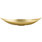 Beliani Decorative Bowl Gold Metal Aluminium Leaf Shape Minimalist Glamour