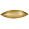 Beliani Decorative Bowl Gold Metal Aluminium Leaf Shape Minimalist Glamour