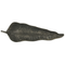 Beliani Decorative Bowl Silver Metal Aluminium Leaf Shape Distressed Vintage Finish