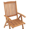 Beliani Garden Bistro Set Acacia Wood Table 2 Chairs with Off-White Cushions UV Resistant Foldable
