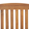 Beliani Garden Bistro Set Acacia Wood Table 2 Chairs with Off-White Cushions UV Resistant Foldable