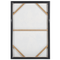 Beliani Framed Wall Art Gold Canvas 63 x 93 cm Flower Print Framed Glamour Modern