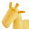 Beliani Animal Giraffe Children Stool Yellow Velvet Wooden Legs Nursery Footstool