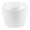 Beliani Whirlpool Bathtub White Acrylic 1700 x 800 mm Freestanding Oval Tub with Jets and LED Lights