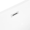 Beliani Whirlpool Bathtub White Acrylic 1700 x 800 mm Freestanding Oval Tub with Jets and LED Lights