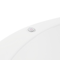 Beliani Whirlpool Bathtub White Acrylic 1700 x 800 mm Freestanding Oval Tub with Jets and LED Lights