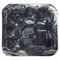 Beliani Hot Tub Grey Acrylic 200 x 200 cm 31 Jets Aluminium Exterior with LED Heating