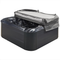 Beliani Hot Tub Grey Acrylic 200 x 200 cm 31 Jets Aluminium Exterior with LED Heating