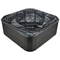 Beliani LASTARRIA - Whirlpool outdoor pool - Gray - 200 x 200 cm - Acrylic