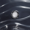 Beliani Hot Tub Grey Acrylic 200 x 200 cm 31 Jets Aluminium Exterior with LED Heating