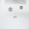 Beliani Massage Points Corner Bath White Sanitary Acrylic and Glass 198 x 140 cm