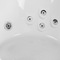 Beliani Massage Points Corner Bath White Sanitary Acrylic and Glass 198 x 140 cm