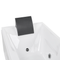 Beliani Whirlpool Bath White Acrylic 169 x 81 cm Left Hand Massage Jets Headrest LED Lights
