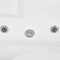 Beliani Whirlpool Bath White Acrylic 169 x 81 cm Left Hand Massage Jets Headrest LED Lights