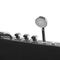 Beliani Whirlpool Bath Black Acrylic 169 x 81 cm Right Hand Massage Jets Headrest LED Lights