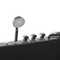 Beliani Whirlpool Bath Black Acrylic 169 x 81 cm Left Hand Massage Jets Headrest LED Lights
