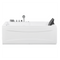 Beliani Whirlpool Bath White Acrylic 169 x 81 cm Right Hand Massage Jets Headrest LED Lights
