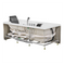 Beliani Whirlpool Bath White Acrylic 169 x 81 cm Right Hand Massage Jets Headrest LED Lights