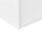 Beliani TV Stand White MDF High Gloss Cabinet Open Shelves 2 Cabinets 1 Drawer Minimalistic