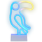 Beliani Set of 3 LED Neon Signs Multicolour PVC Lights Batteries Operated Decorative Lights