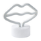 Beliani Led Neon Light Lips Pink PVC Lights Batteries Operated Decorative Light