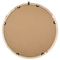 Beliani Wall Mirror Whitewash Light Wood Chinese Fir ø 60 Round Decorative Wall Mounted Accent Piece