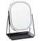 Beliani Lighted Makeup Mirror Silver Metal 20 x 22 cm Dressing Table LED Mirror Decorative