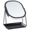 Beliani Lighted Makeup Mirror Silver Metal 20 x 22 cm Dressing Table LED Mirror Decorative