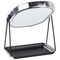Beliani Lighted Makeup Mirror Silver Metal 20 x 22 cm Dressing Table LED Mirror Decorative