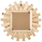Beliani Wall Mirror Multicolour Chinese Fir ø 75 Round Decorative Sunburst Wall Mounted Accent Piece