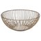 Beliani Set of 3 Decorative Bowls Gold Metal Round Accent Bowl Openwork Design