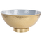 Beliani Set of 3 Decorative Bowls Gold Metal Hammered Finish Round Accent Bowl Design