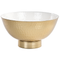 Beliani Set of 3 Decorative Bowls Gold Metal Hammered Finish Round Accent Bowl Design