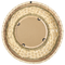 Beliani Wall Mirror Natural Light Wood Bamboo ø 61 Round Decorative Wall Mounted Accent Piece
