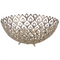 Beliani Set of 2 Decorative Bowls Gold Metal Round Accent Bowl Openwork Design