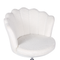 Beliani Office Swivel Chair White Boucle with Stairbase Adjustable Height