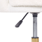 Beliani Office Swivel Chair White Boucle with Stairbase Adjustable Height
