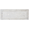 Beliani Plant Pot Planter White Fibre Clay Rectangle 80x30x92 cm Outdoor Indoor